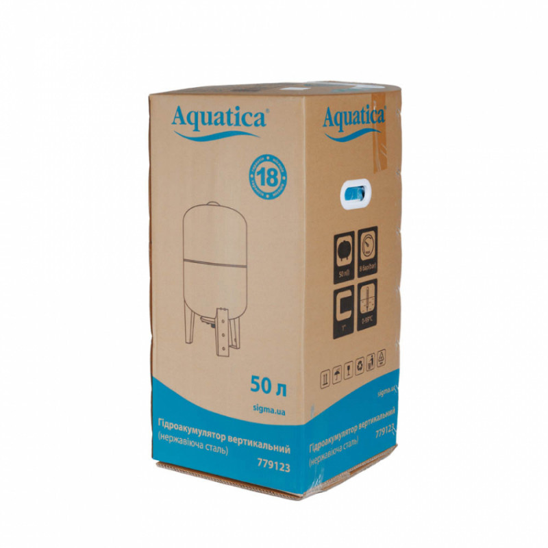 Гідроакумулятор вертикальний 50л AQUATICA (779123)-779123