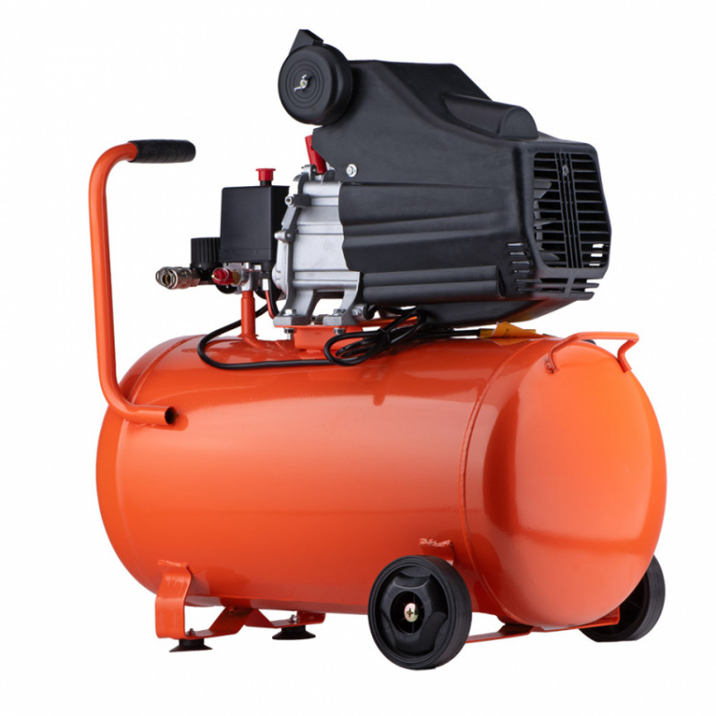 Компресор одноциліндровий 1.5кВт 198л/хв 8бар 50л (2 крана) GRAD (7043565)-7043565