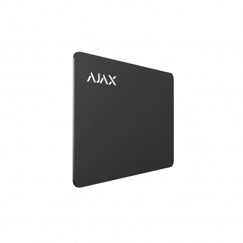 Захищена безконтактна картка для клавіатури AJAX Pass - 100 шт. (black)-