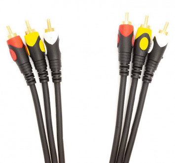 Кабель PowerPlant 3xRCA(M) - 3xRCA(M), 1.5 м-[articul]