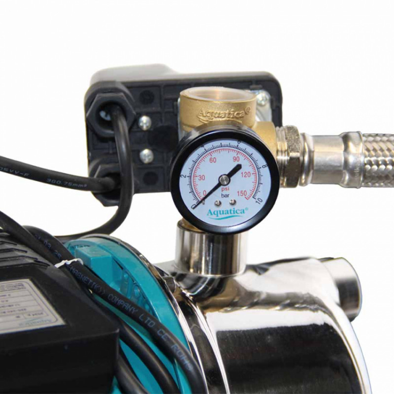 Станція 1.1кВт Hmax 50м Qmax 60л/хв (самовсмоктувальний насос нерж) 50л Україна AQUATICA (775098/50)-775098/50