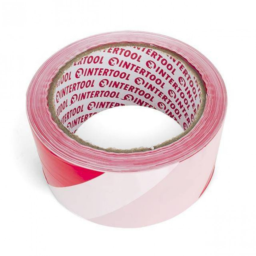 Стрічка сигнальна 100 м, 50 мм INTERTOOL KT-0942-KT-0942