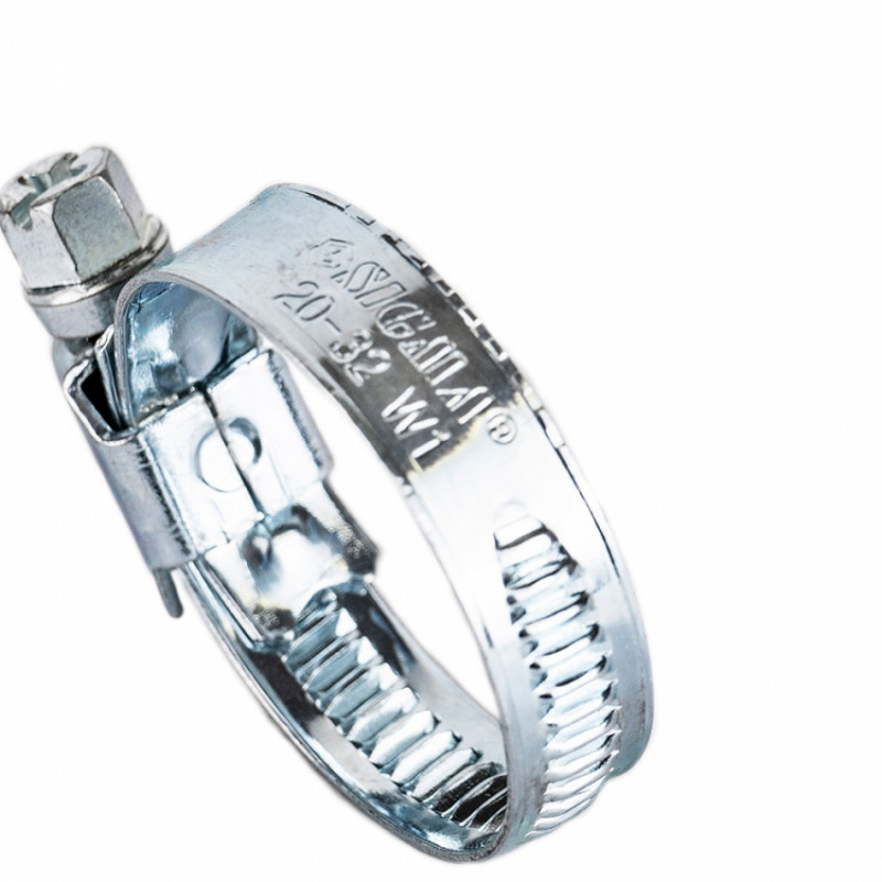 Хомут черв'ячний оцинкований 9мм D20-32мм 25шт Sigma (2511061)-2511061