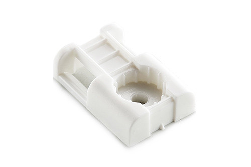 Майданчик під монтажний пістолет 29х20х8мм для кабельної стяжки до 10мм з отвором біла (пач. 100шт.) APRO-PH-2920WP