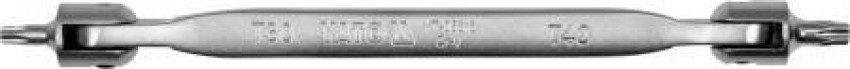 Ключ TORX 2-сторонній на шарнірах YATO: Т30 х Т40, L=229 мм, Cr-V-YT-05313