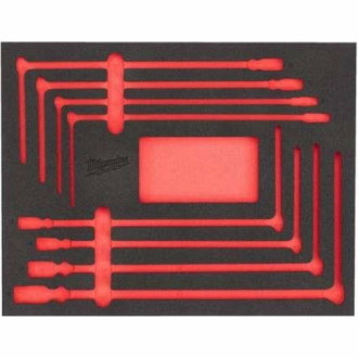 Пінне вкладення з ложементом для Т-образних ключів, (7шт) для шаф металевих MILWAUKEE-[articul]