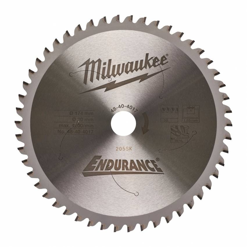 Диск пиляльний Alu PFTE MILWAUKEE, Ø203х5/8"х2,4мм, 58 зуб. 1-48404345