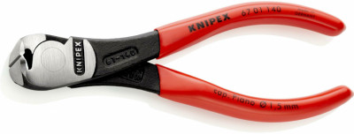 Кусачки торцеві для електроніки KNIPEX 67 01 140 SB-[articul]