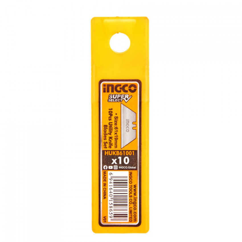Леза для ножів трапеція 10 шт INGCO Super Select-HUKB61001