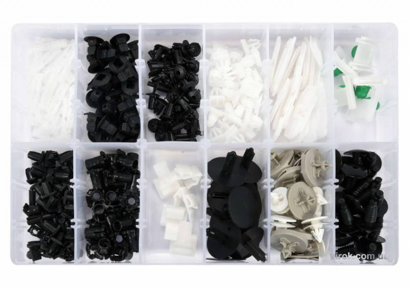 Шпинки для автосалоної обшивки VOLKSWAGEN YATO, різні, 12 типорозмірів, 255 шт.-YT-06663