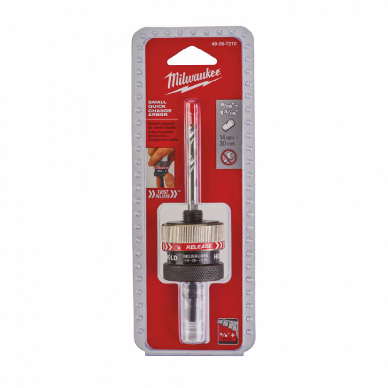 Хвостовик швидкознімний для коронок Ø14-30мм MILWAUKEE Fixtec Twist Release (Hex 9,5мм)-49567210