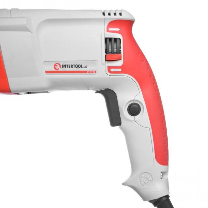 Перфоратор, 0,8 кВт, 3,2 Дж, 0-900 об/хв, 0-4400 уд/хв, 3 режими, SDS plus INTERTOOL DT-0180-DT-0180
