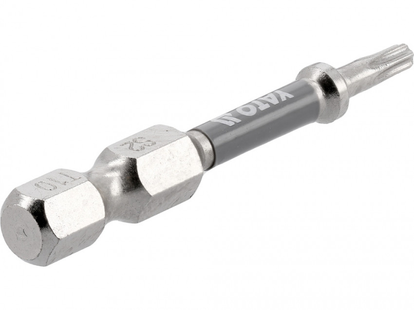 Насадка викруткова YATO; "TORX" T10 х 50 мм. шпиндель 6-гран- 1/4", покрита нікелем, 2 шт.[10]-YT-78031