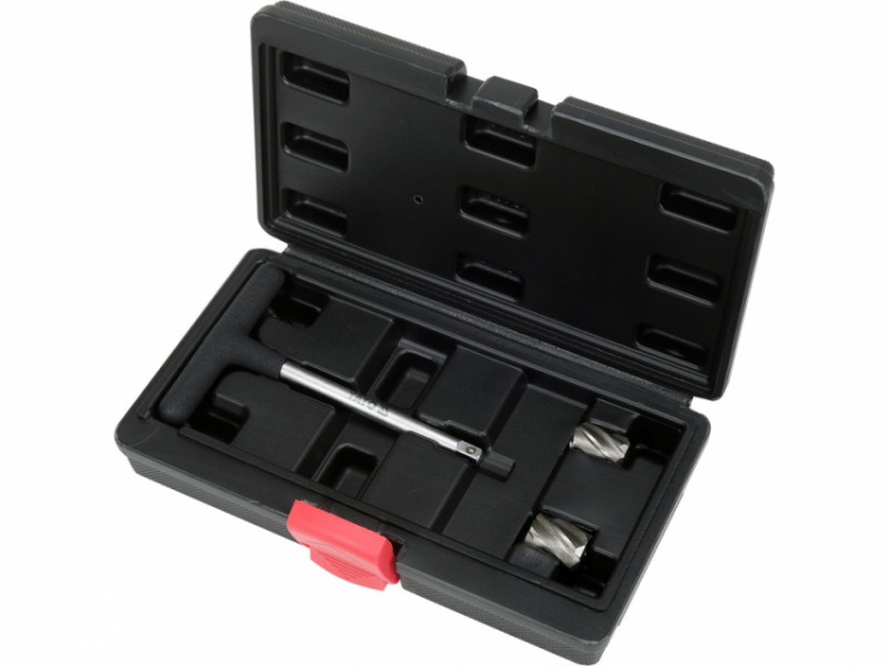 Фрези для гнізд датчиків ABS YATO, з тримачем- 1/4", Ø= 15х23 і 18х23 мм, кпл. 3 елем. [50]-YT-17626