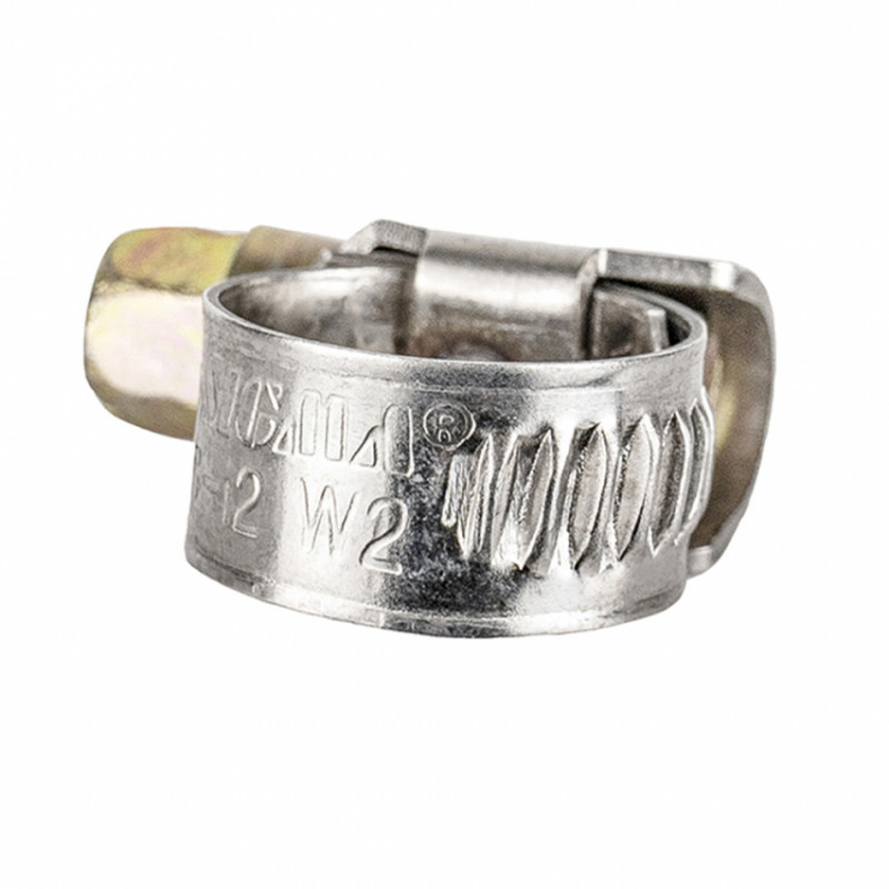 Хомут черв'ячний нержавіючий 9мм D8-12мм 25шт Sigma (2510001)-2510001