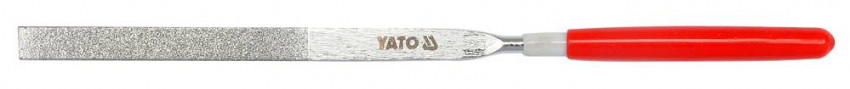Надфіль алмазний YATO плоский, l=140/50 мм, b=3 мм [120/1200]-YT-6140