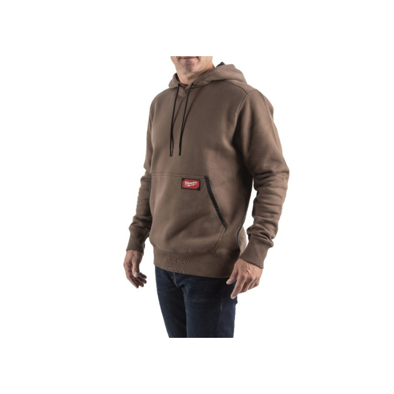 Толстовка WHMW MILWAUKEE, з капюшоном, коричнева, розмір L-4932493133