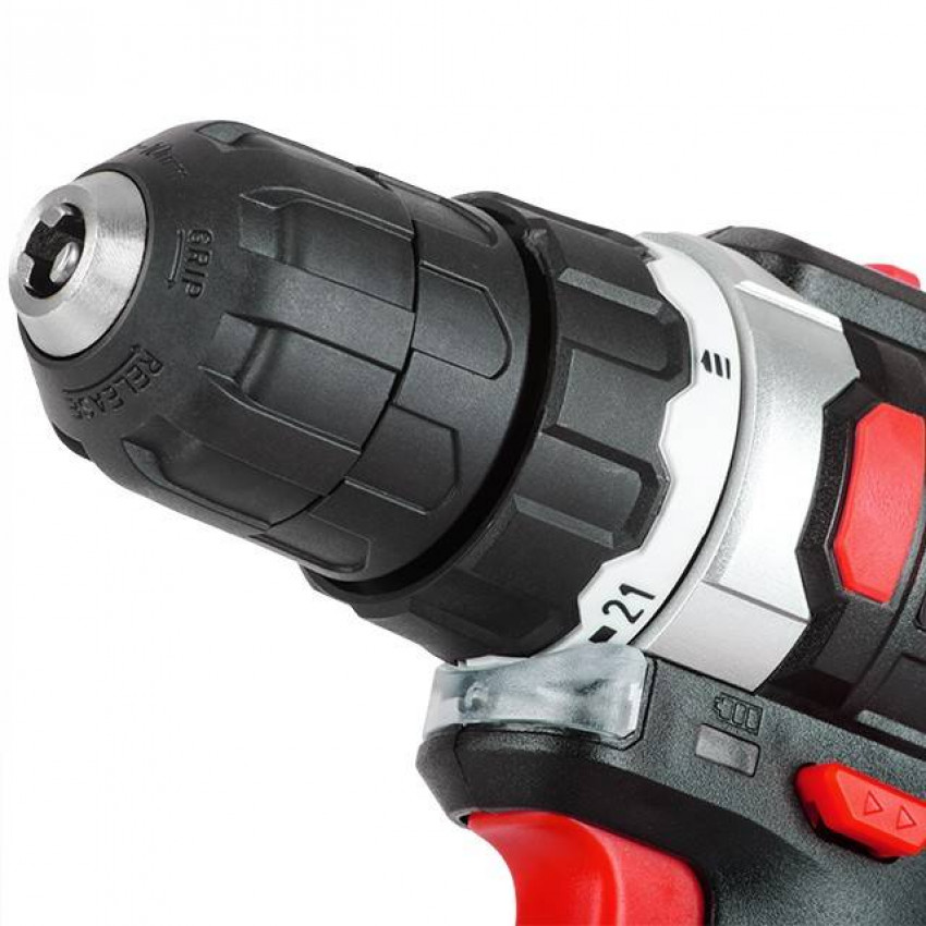 Дриль-шурупокрут акумуляторний Li-Ion 18 В, 25 Nm, 0-400/0-1500 об/хв, 2x2.0 Аг INTERTOOL WT-0314-WT-0314