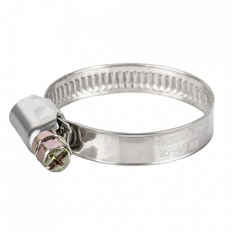 Хомут черв'ячний нержавіючий 9мм D25-40мм 25шт Sigma (2510081)-2510081