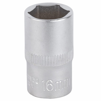 Насадка шестигранна коротка 1/2&quot; 16мм CrV mid Sigma (6071161)-[articul]
