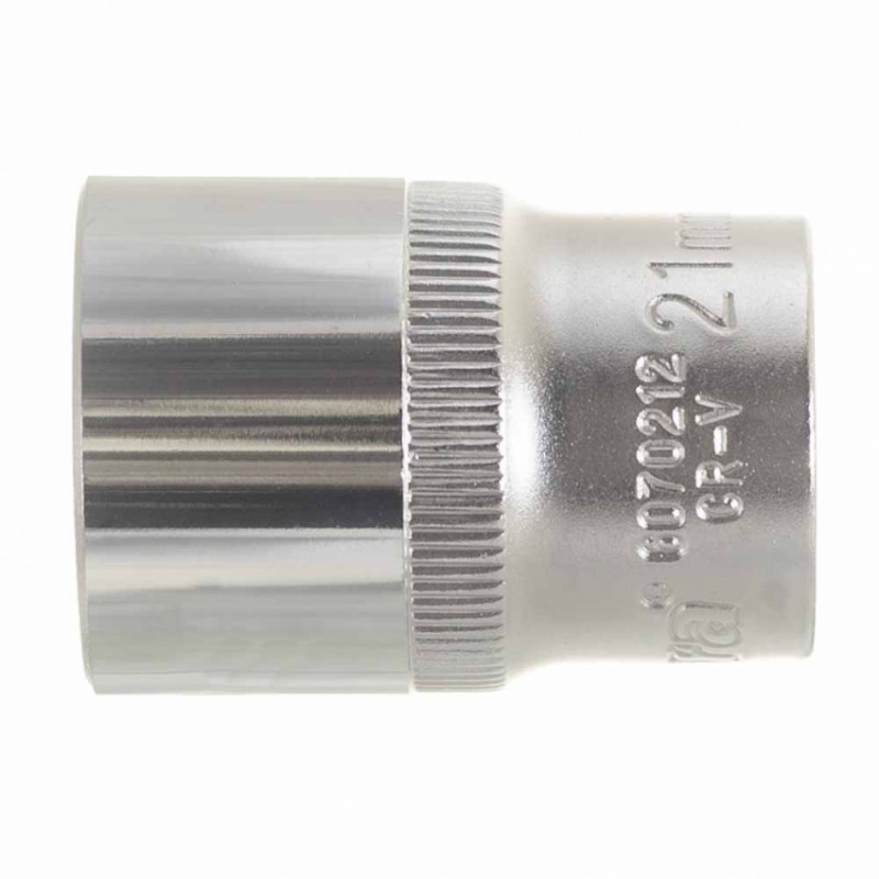 Насадка шестигранна коротка 1/2" 21мм CrV ULTRA (6070212)-6070212