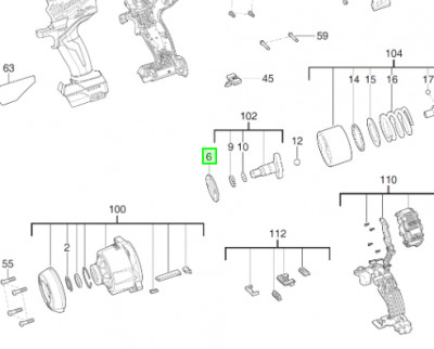 Шайба поліуретанова під вал для гайковертів MILWAUKEE-[articul]