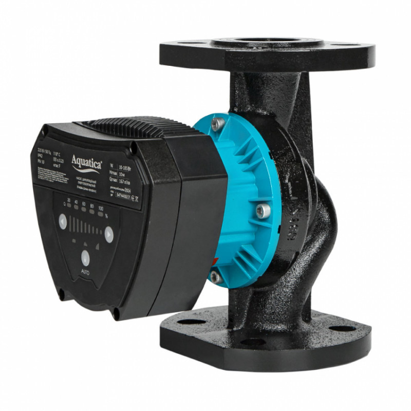 Насос циркуляційний енергозберігаючий фланц 10-185Вт Hmax 10м Qmax 167л/хв DN40 220мм + зворотний флан AQUATICA GPA40-10F/220 IV (774086)-774086