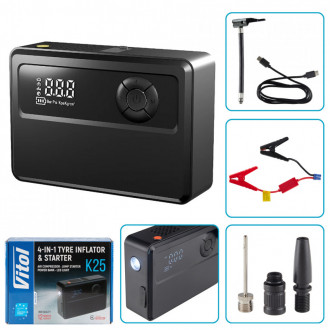 Компресор "ViTOL" K-25 4in1/14.8V/22.2wh/6000mAh-[articul]