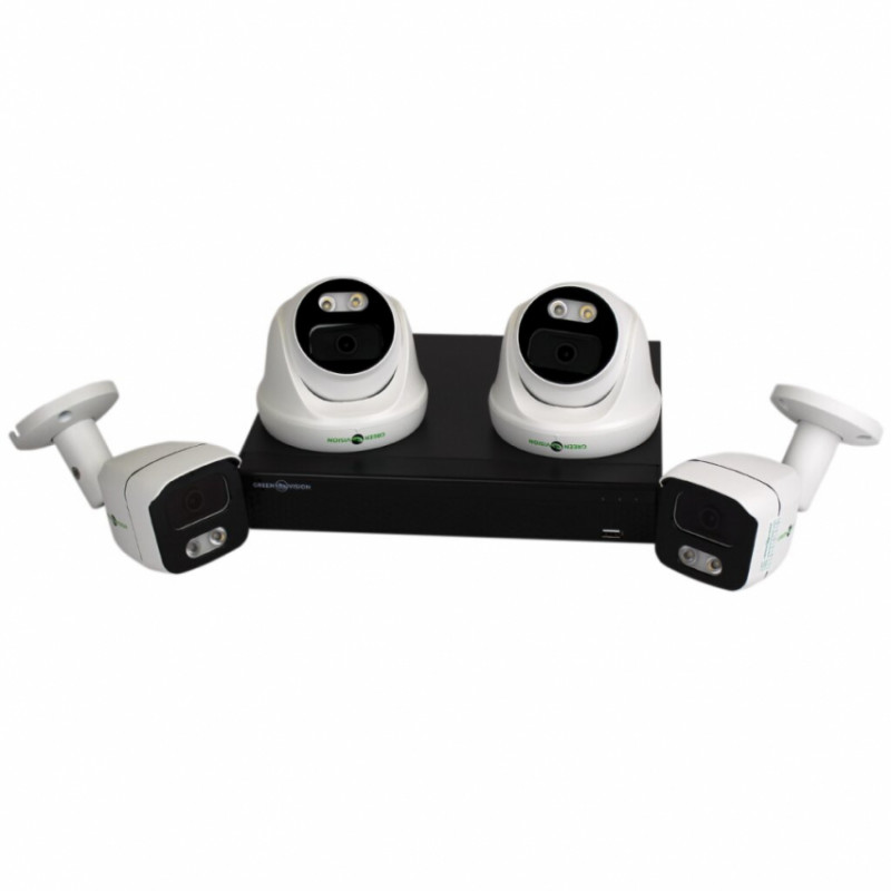 Вуличний комплект відеоспостереження GV-K-E36/04 5MP + Диск 1TB-