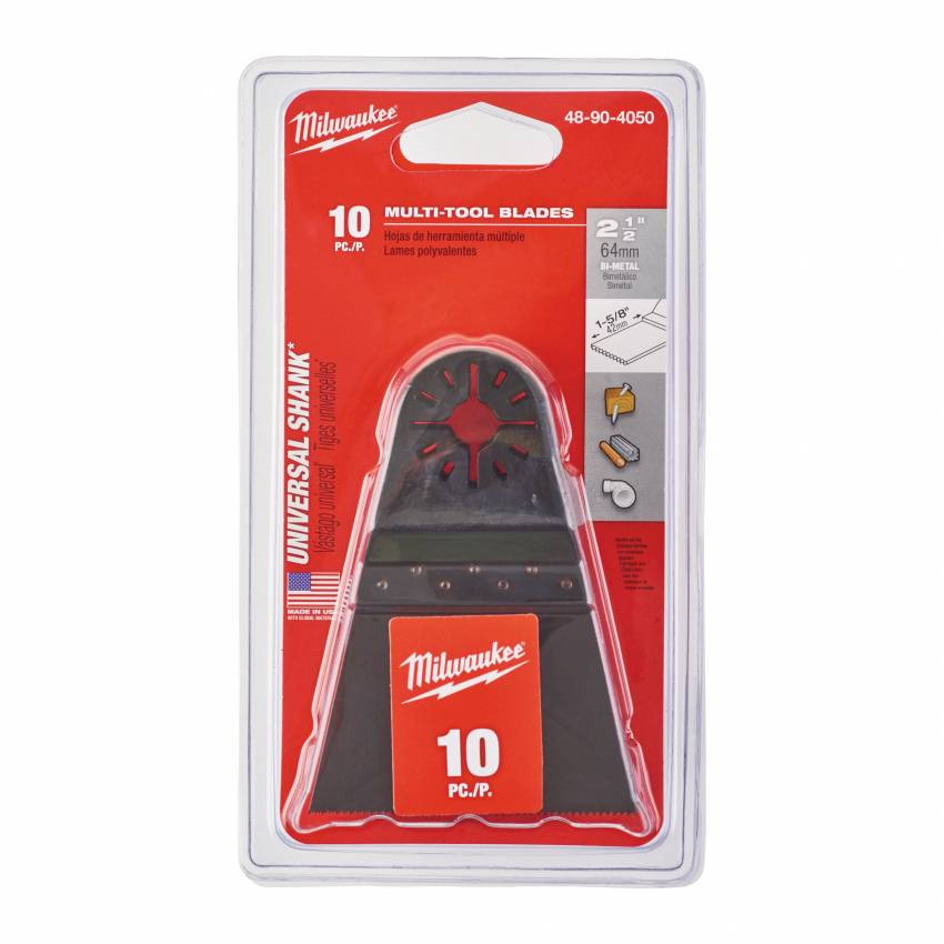 Полотно для багатофункціонального інструменту Bi-Metal MILWAUKEE, 64мм, (10шт)-48904050