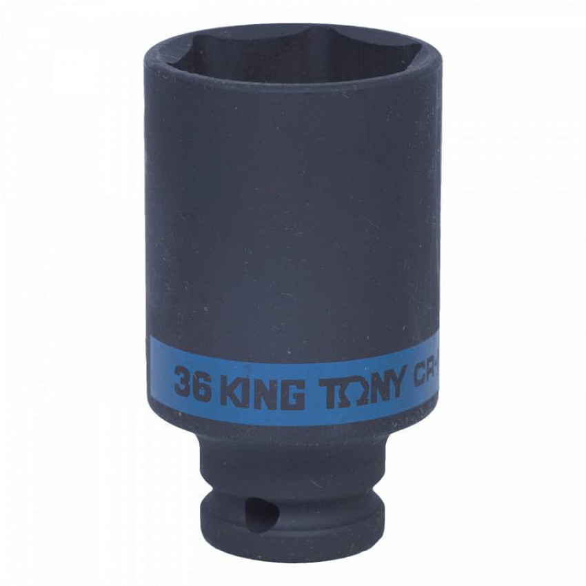Головка ударна довга 1/2" 36mm 6PT BLACK-443536M