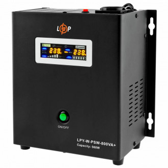 ДБЖ з правильною синусоїдою 12V LPY-W-PSW-800VA+(560Вт)5A/15A-[articul]