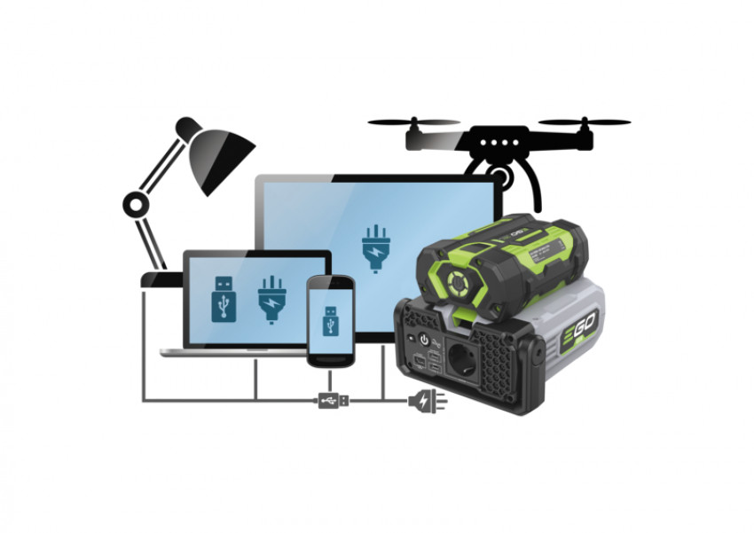 Інвертор 56В-220В, 400Вт, LED-ліхтар, 3 USB порта, PAD4000E-F130018001