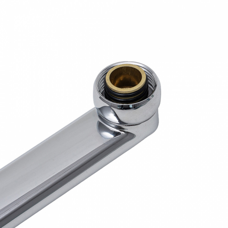 Вилив (гусак) 350мм для ванни прямий (SS) AQUATICA (XH-3340) (9793621)-9793621