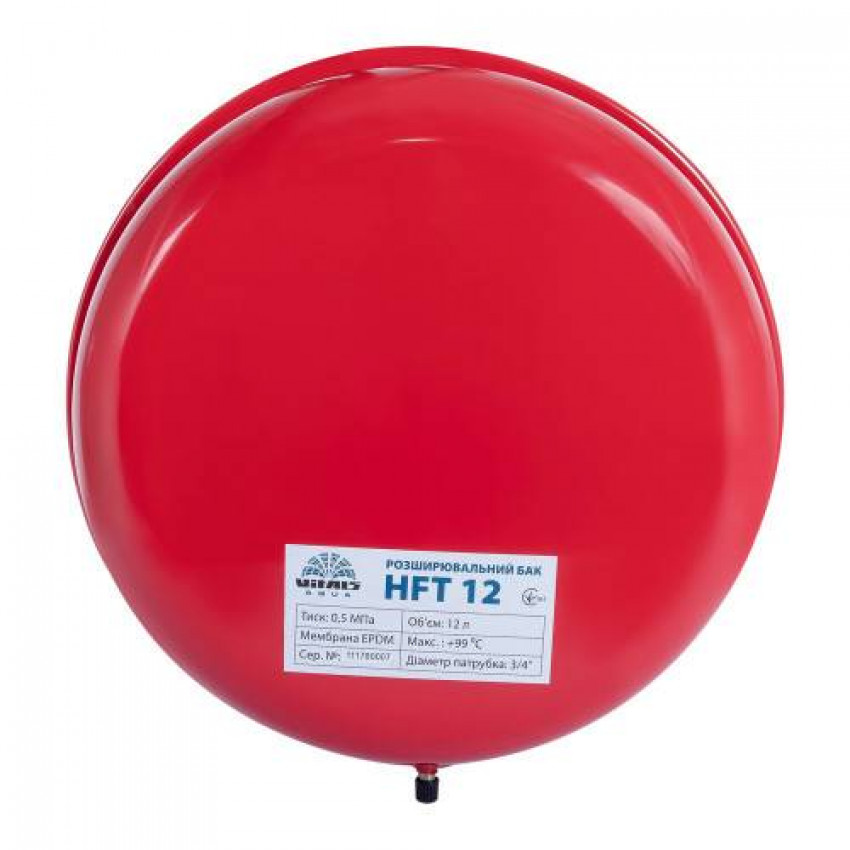 Бак розширювальний плоский 12л. Vitals aqua HFT 12-57950