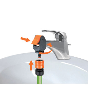 Насадка на кран  з затискачем вихід 3/4"Н Koala-85850000