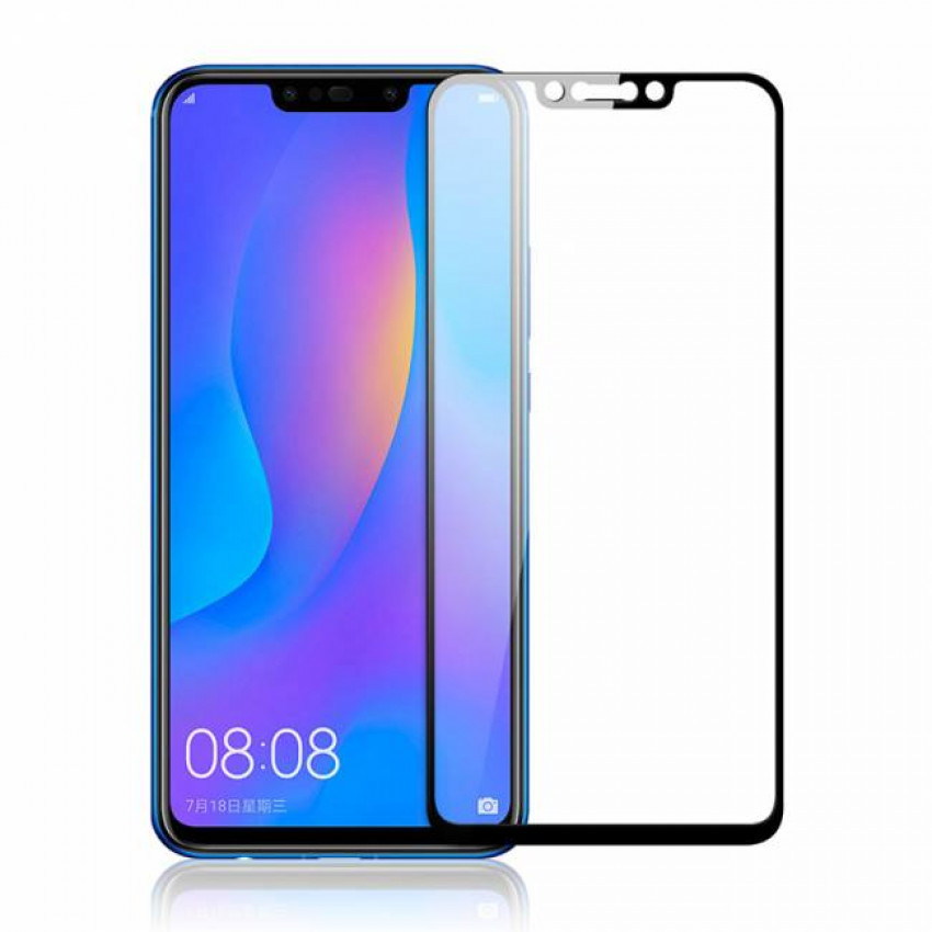 Захисне скло Full screen PowerPlant для Huawei P Smart Plus, Black-GL604890