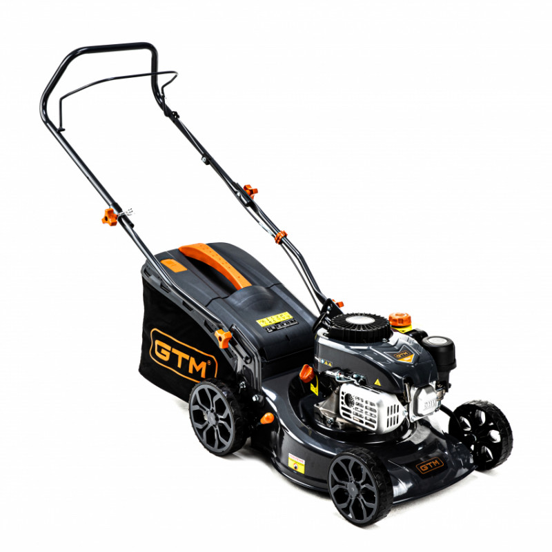 Газонокосарка бенз. LM42, 4к.с., ширина захвату 42см, висота скош. 25-75см, травозбірник 45л, несамохідна-LM42