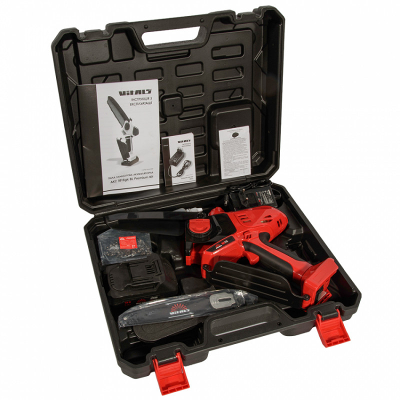 Пила ланцюгова акумуляторна Vitals Master AKZ 1815gk BL Premium Kit-237652