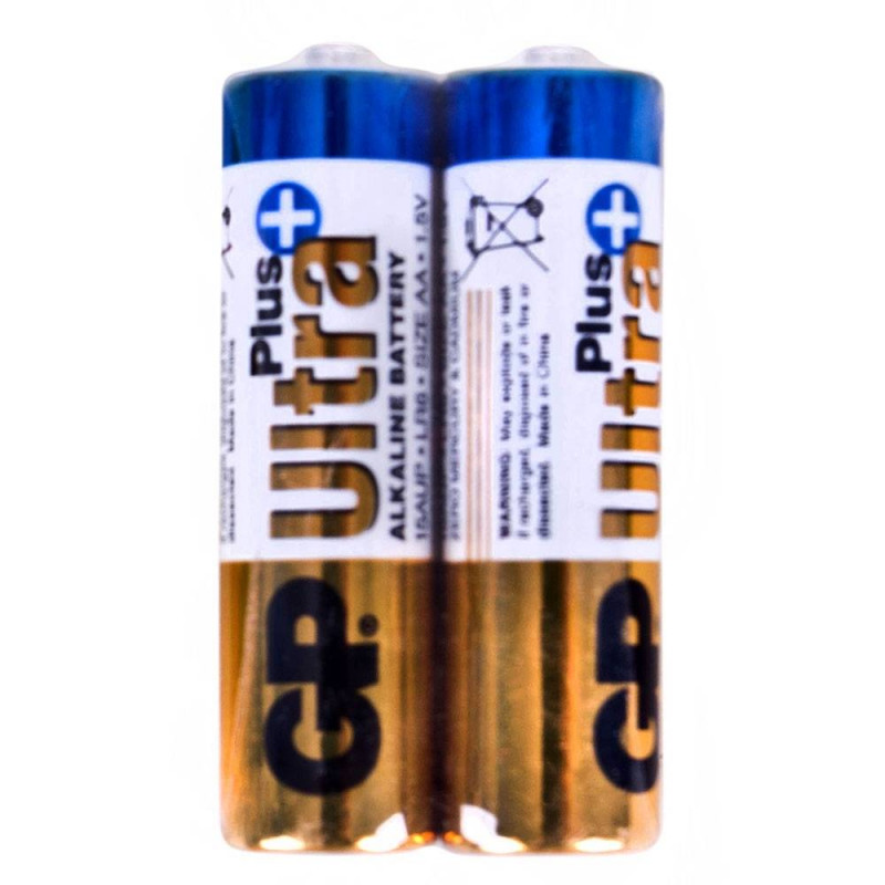 Батарейка GP ULTRA PLUS ALKALINE 1.5V 15AUPHM-2S2 лужна, LR6, АА-GP15AUP-S2