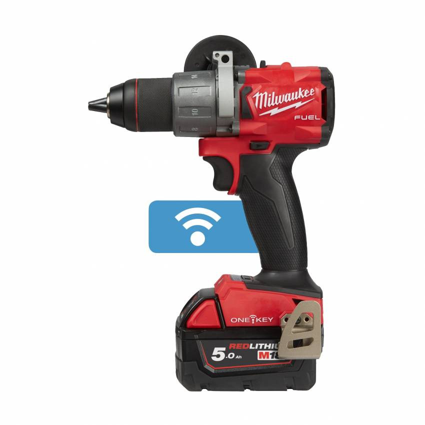 Дриль-шуруповерт акумуляторний MILWAUKEE, M18 ONEDD2-502X, 135Нм (заряд.пр., 2акум. Х5Ач, HDкейс)-4933464525