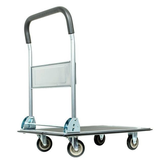 Візок ручний чотирьохколісний, 150 кг, 740×480×830 мм, колеса: 100 мм, сталевий INTERTOOL LT-9053-LT-9053