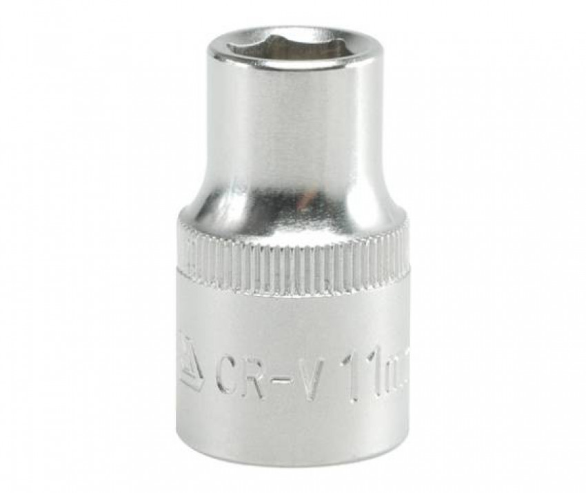 Головка 6-гранна коротка YATO із квадром. 1/2", М=11 мм, L=38 мм [10/100/200]-YT-1204