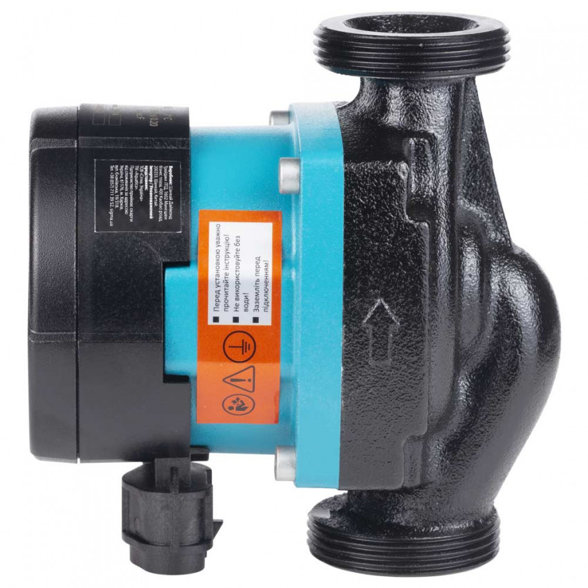 Насос циркуляційний енергозберігаючий 5-25Вт Hmax 4м Qmax 47л/хв Ø1½" 130мм + гайки Ø1" AQUATICA GPA25-4/130 III (774042)-774042