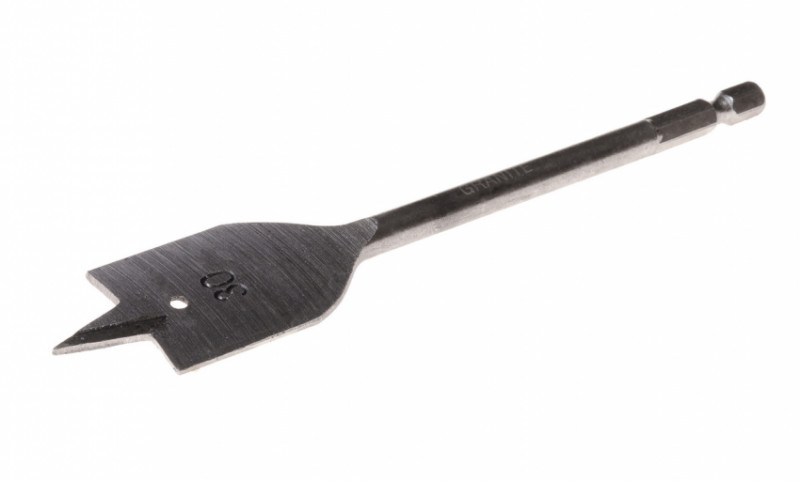 Свердло для дерева GRANITE пір'яне 30 мм 6-гранний хвостовик 1/4" 2-12-030-2-12-030