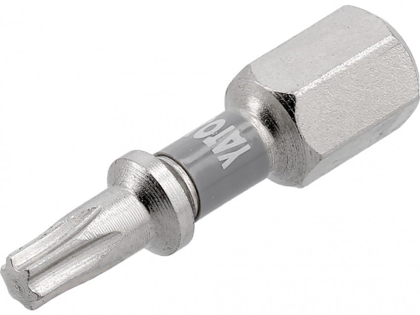 Насадка викруткова YATO; "TORX" T15 х 25 мм. шпиндель 6-гран- 1/4", покрита нікелем, 2 шт.[10]-YT-78012