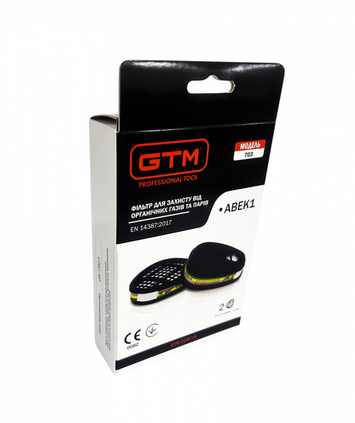 Фільтр GTM 703-ABEK1 (орган.та неорг. пари, кислі гази, аміак)-703-ABEK1