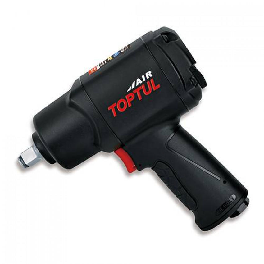 Пневмогайковерт 1/2" 1288N/m 8500об/мин 1,65кг Super Duty TOPTUL KSAC1680-KSAC1680