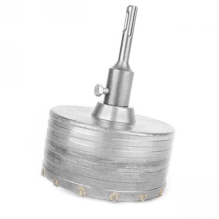 Свердло корончате по бетону 120 мм + перехідник SDS-plus 100мм INTERTOOL SD-7120-SD-7120