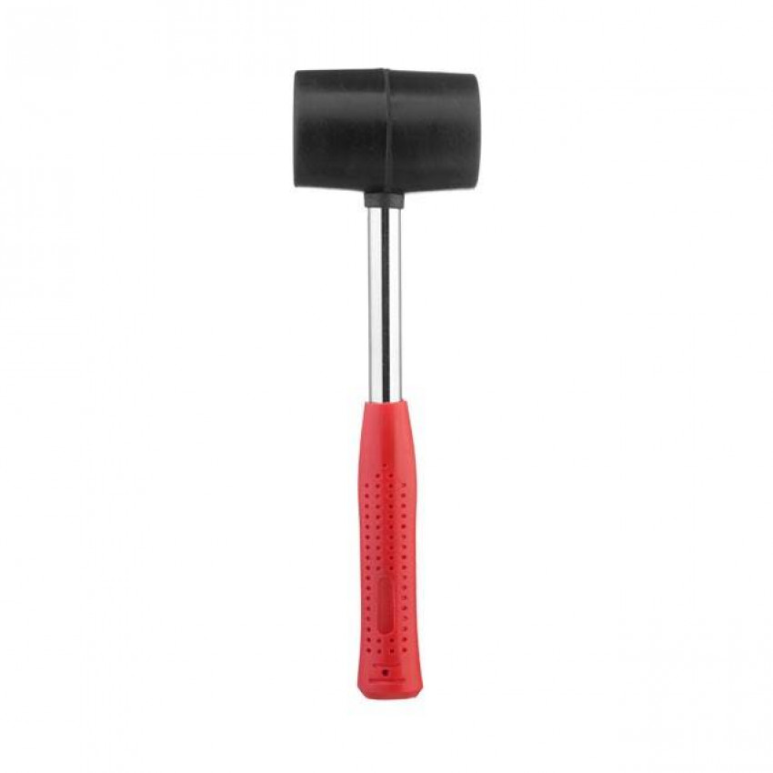 Киянка гумова 450г.60 мм,чорна гума,металева ручка INTERTOOL HT-0231-HT-0231
